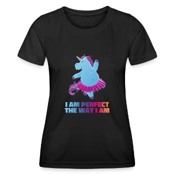 Unicorn Perfect - Women's Functional T-Shirt - black - Front - AI Model Female 172 light (172cm)
