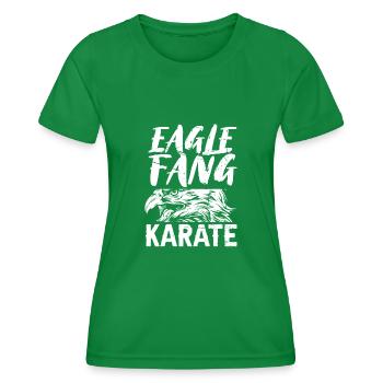Eagle Fang Karate | Karate - Women's Functional T-Shirt - kelly green - Front - AI Model Female 172 dark (172cm)