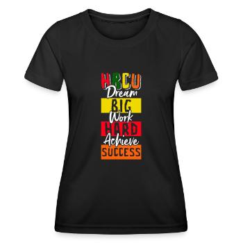 Coyote Jäger - Frauen Funktions-T-Shirt - Schwarz - Vorne - AI Model Female 172 light (172cm)