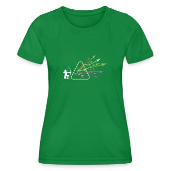 Archer Prism Rainbow Light Physics - T-shirt sport Femme - vert - Devant - AI Model Female 172 dark (172cm)