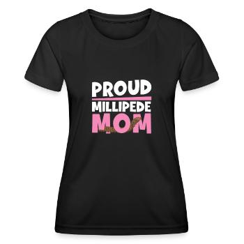 Fantastique mère mille-pattes pour un - T-shirt sport Femme - noir - Devant - AI Model Female 172 light (172cm)