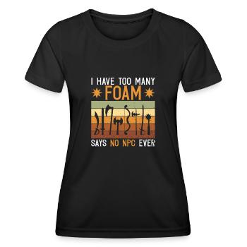 Rollenspiele Und Live-action-rollenspiele Larp - Frauen Funktions-T-Shirt - Schwarz - Vorne - AI Model Female 172 light (172cm)