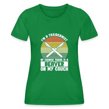 Taxidermy Professional Und Tiermontage - Women's Functional T-Shirt - kelly green - Front - AI Model Female 172 dark (172cm)