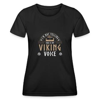 Viking This is my Viking voice Jomsviking - Women's Functional T-Shirt - black - Front - AI Model Female 172 light (172cm)