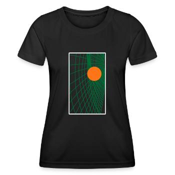Tennis de table Balle de ping-pong - T-shirt sport Femme - noir - Devant - AI Model Female 172 light (172cm)