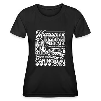Massage Therapist Things About Massage Therapist - Women's Functional T-Shirt - black - Front - AI Model Female 172 light (172cm)
