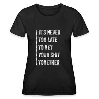 Positive Inspiration Männer Frauen Lustige Motivation - Frauen Funktions-T-Shirt - Schwarz - Vorne - AI Model Female 172 light (172cm)