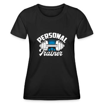 Personal Trainer Personal Trainer Funny - Women's Functional T-Shirt - black - Front - AI Model Female 172 light (172cm)