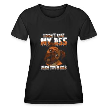 Boxer Hund Deutscher Boxer - Frauen Funktions-T-Shirt - Schwarz - Vorne - AI Model Female 172 light (172cm)