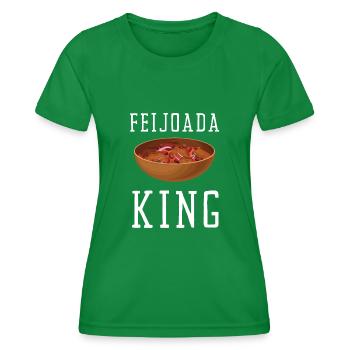 Brazil Brazilian Pork Bean Stew Feijoada - Frauen Funktions-T-Shirt - Kelly Green - Vorne - AI Model Female 172 dark (172cm)
