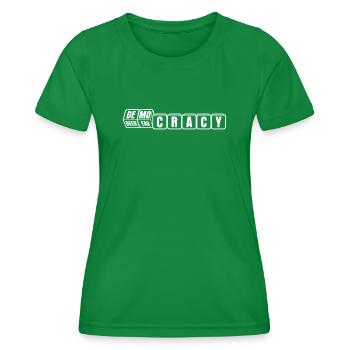Beer drinking in the office Alcohol - Women's Functional T-Shirt - kelly green - Front - AI Model Female 172 dark (172cm)