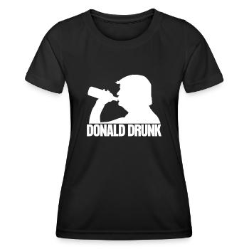 Alcool à boire de la bière - T-shirt sport Femme - noir - Devant - AI Model Female 172 light (172cm)