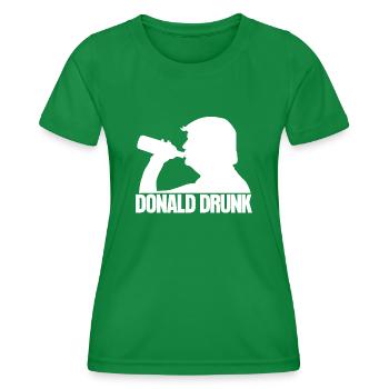 Beer drinking alcohol liquor - Women's Functional T-Shirt - kelly green - Front - AI Model Female 172 dark (172cm)