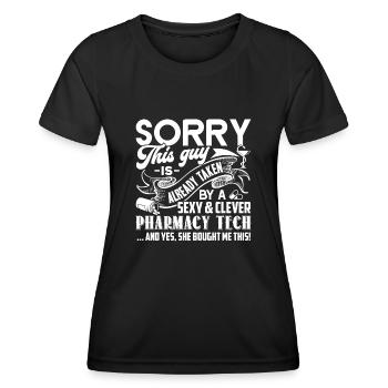 Pharmacy Technician Taken By Pharmacy Technician - Women's Functional T-Shirt - black - Front - AI Model Female 172 light (172cm)