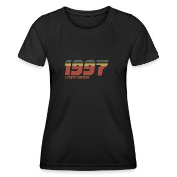 Vintage Jahrgang 1997 - Edition limitée - T-shirt sport Femme - noir - Devant - AI Model Female 172 light (172cm)