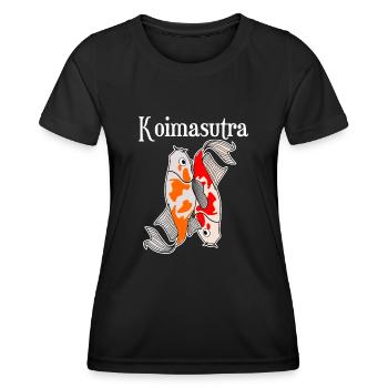 Koi Carp Koimasutra Kois - Women's Functional T-Shirt - black - Front - AI Model Female 172 light (172cm)