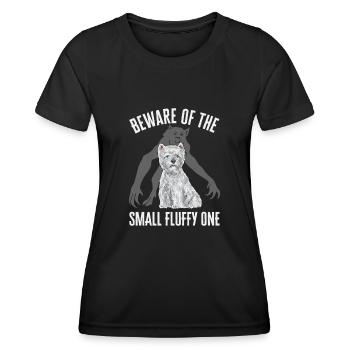 West Highland White Terrier Westie - Frauen Funktions-T-Shirt - Schwarz - Vorne - AI Model Female 172 light (172cm)