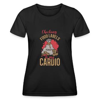 Alles Ist Besser Ohne Erdnüsse Erdnuss-allergiker - Frauen Funktions-T-Shirt - Schwarz - Vorne - AI Model Female 172 light (172cm)