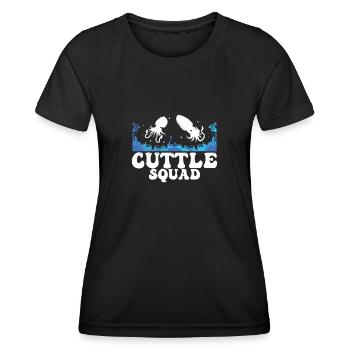 Funny squid squid fans, - Women's Functional T-Shirt - black - Front - AI Model Female 172 light (172cm)