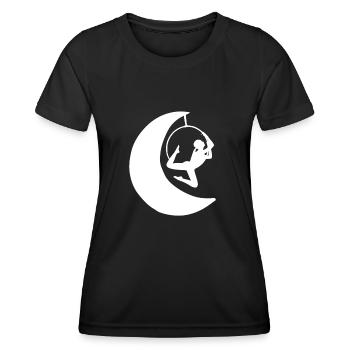 Cheerleader Tumbling Acrobat Cartwheel Maman - T-shirt sport Femme - noir - Devant - AI Model Female 172 light (172cm)