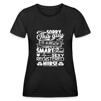 RN Nurse Taken By Sexy Registered Nurse - Women's Functional T-Shirt - black - Front - AI Model Female 172 light (172cm)