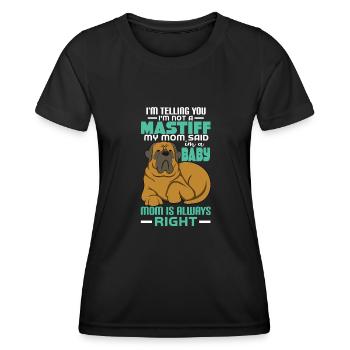 Mâtin - T-shirt sport Femme - noir - Devant - AI Model Female 172 light (172cm)