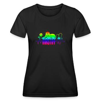 Mâtin - T-shirt sport Femme - noir - Devant - AI Model Female 172 light (172cm)
