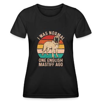 Mastiff Dog Old English Mastiff - Women's Functional T-Shirt - black - Front - AI Model Female 172 light (172cm)