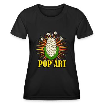 Popcorn Pop Art - Women's Functional T-Shirt - black - Front - AI Model Female 172 light (172cm)