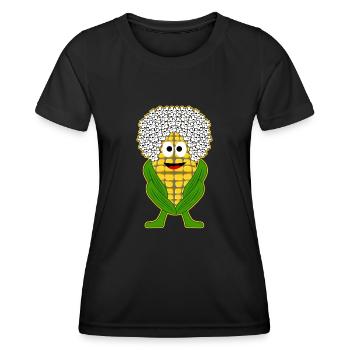Corn Popcorn - Women's Functional T-Shirt - black - Front - AI Model Female 172 light (172cm)