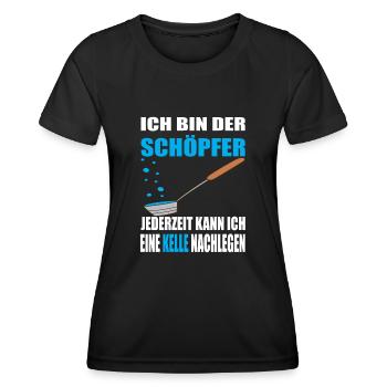 Sauna Saunieren Wellness - Frauen Funktions-T-Shirt - Schwarz - Vorne - AI Model Female 172 light (172cm)