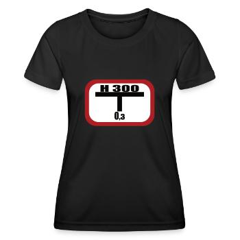 Lustiges Feuerwehr Hydrant - Frauen Funktions-T-Shirt - Schwarz - Vorne - AI Model Female 172 light (172cm)