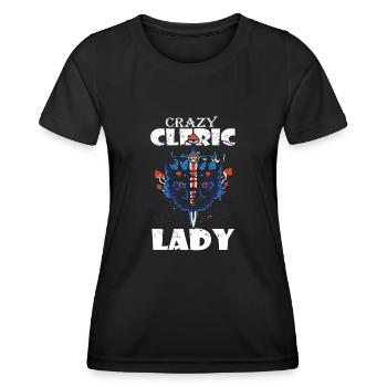 Funny LARP Live Action Role Playing Cosplay - Women's Functional T-Shirt - black - Front - AI Model Female 172 light (172cm)