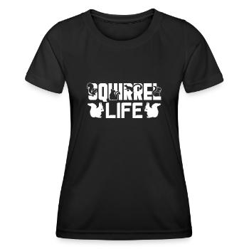 Squirrel Squirrel Life - Women's Functional T-Shirt - black - Front - AI Model Female 172 light (172cm)