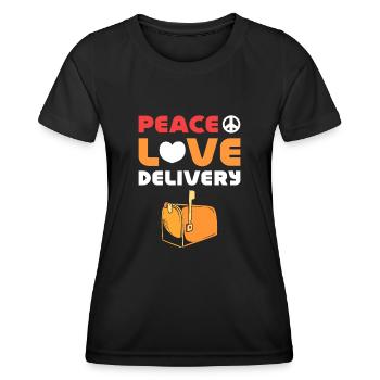 Travailleurs des postes Facteurs Postes - T-shirt sport Femme - noir - Devant - AI Model Female 172 light (172cm)