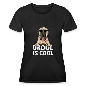 Mastiff Hund Old English Mastiff - Frauen Funktions-T-Shirt - Schwarz - Vorne - AI Model Female 172 light (172cm)