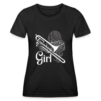 Trombone Trombone Girl - Women's Functional T-Shirt - black - Front - AI Model Female 172 light (172cm)