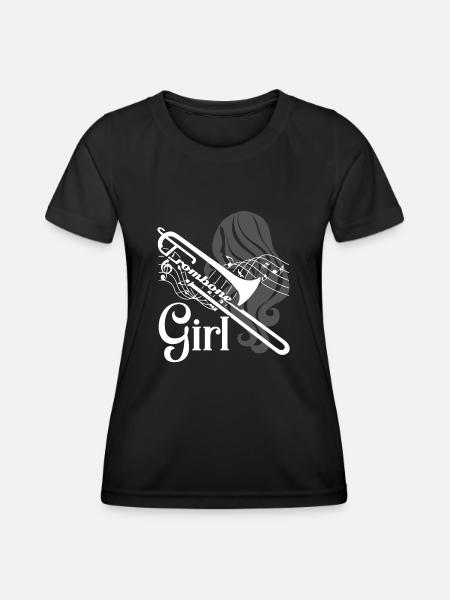 Trombone Trombone Girl - Women's Functional T-Shirt - black