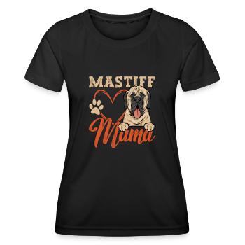 Mastiff Dog Old English Mastiff - Women's Functional T-Shirt - black - Front - AI Model Female 172 light (172cm)