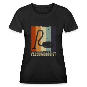 Staubsauger - Frauen Funktions-T-Shirt - Schwarz - Vorne - AI Model Female 172 light (172cm)