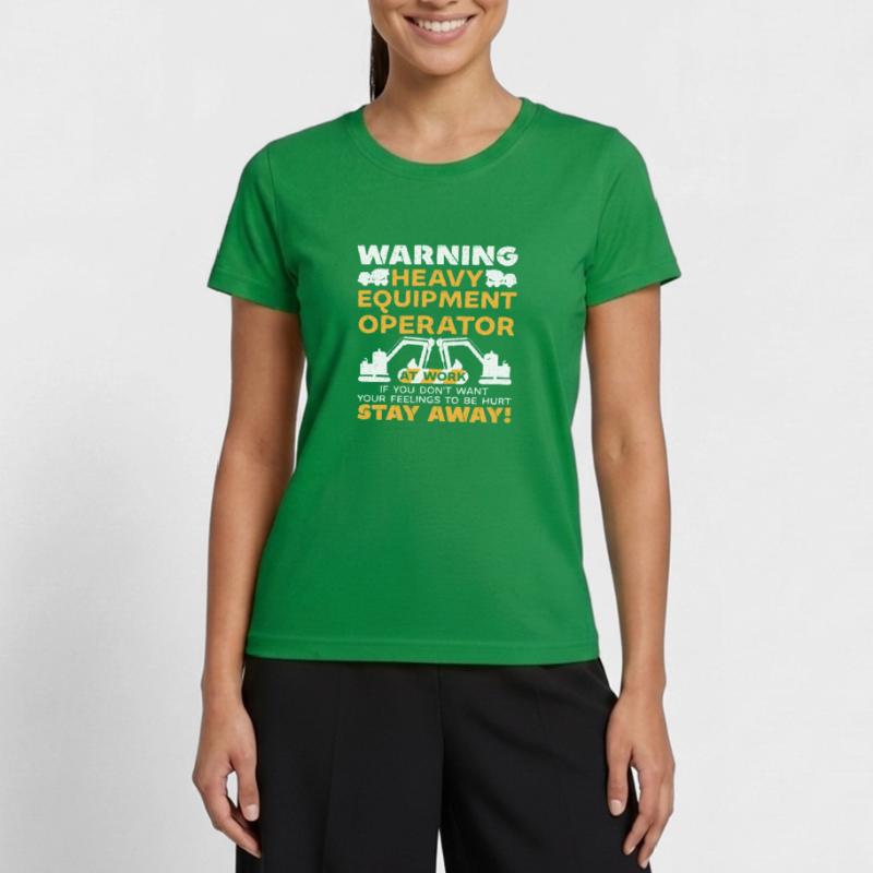 Construction machinery operator Excavator driver Excavator driver Construction workers Women's Functional T-Shirt
