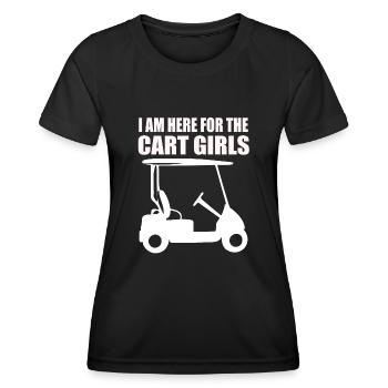 Golf Club Geschenk für Golfer - Frauen Funktions-T-Shirt - Schwarz - Vorne - AI Model Female 172 light (172cm)
