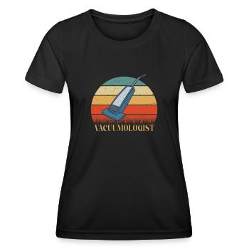 Staubsauger Staubsauger - Frauen Funktions-T-Shirt - Schwarz - Vorne - AI Model Female 172 light (172cm)