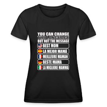 Mama Muttertag Geschenkidee - Frauen Funktions-T-Shirt - Schwarz - Vorne - AI Model Female 172 light (172cm)