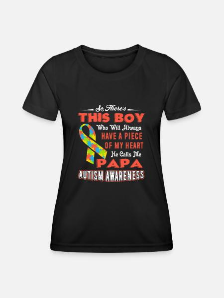 Autism Awareness PAPA Autism Awareness - Women's Functional T-Shirt - black