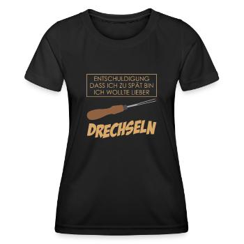 Drechsler Drechseln Tischler Schreiner - Frauen Funktions-T-Shirt - Schwarz - Vorne - AI Model Female 172 light (172cm)