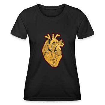 Teile des Herzens - Frauen Funktions-T-Shirt - Schwarz - Vorne - AI Model Female 172 light (172cm)