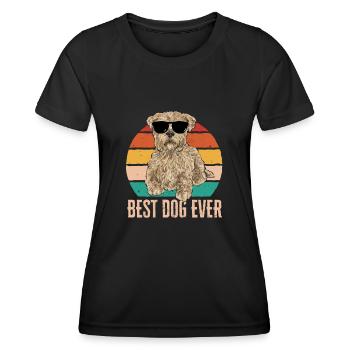 Cairn Terrier Chien - T-shirt sport Femme - noir - Devant - AI Model Female 172 light (172cm)