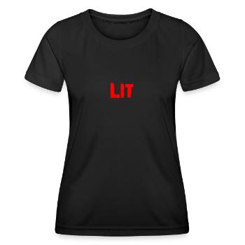 Lit Toll Schön Super Gut - Frauen Funktions-T-Shirt - Schwarz - Vorne - AI Model Female 172 light (172cm)