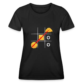 Raviolis grillés à St. Louis - T-shirt sport Femme - noir - Devant - AI Model Female 172 light (172cm)